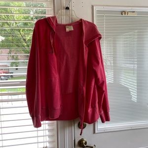 Pink 2x grunge like sweatshirt hoody jacket. 🕺🏻